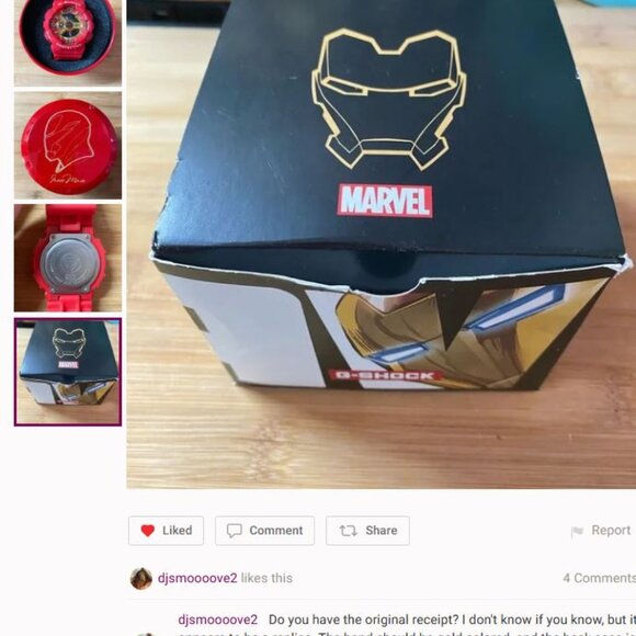 🚫BEWARE👈 user MRSHOLDER07 Casio IRON MAN G SHOCK WATCH - Picture 3 of 6